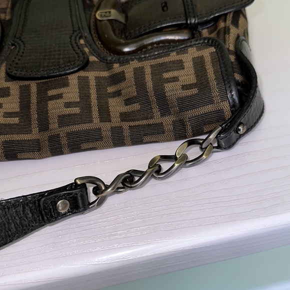 Authentic Fendi B Bis Zucca Canvas - Picture 9 of 14